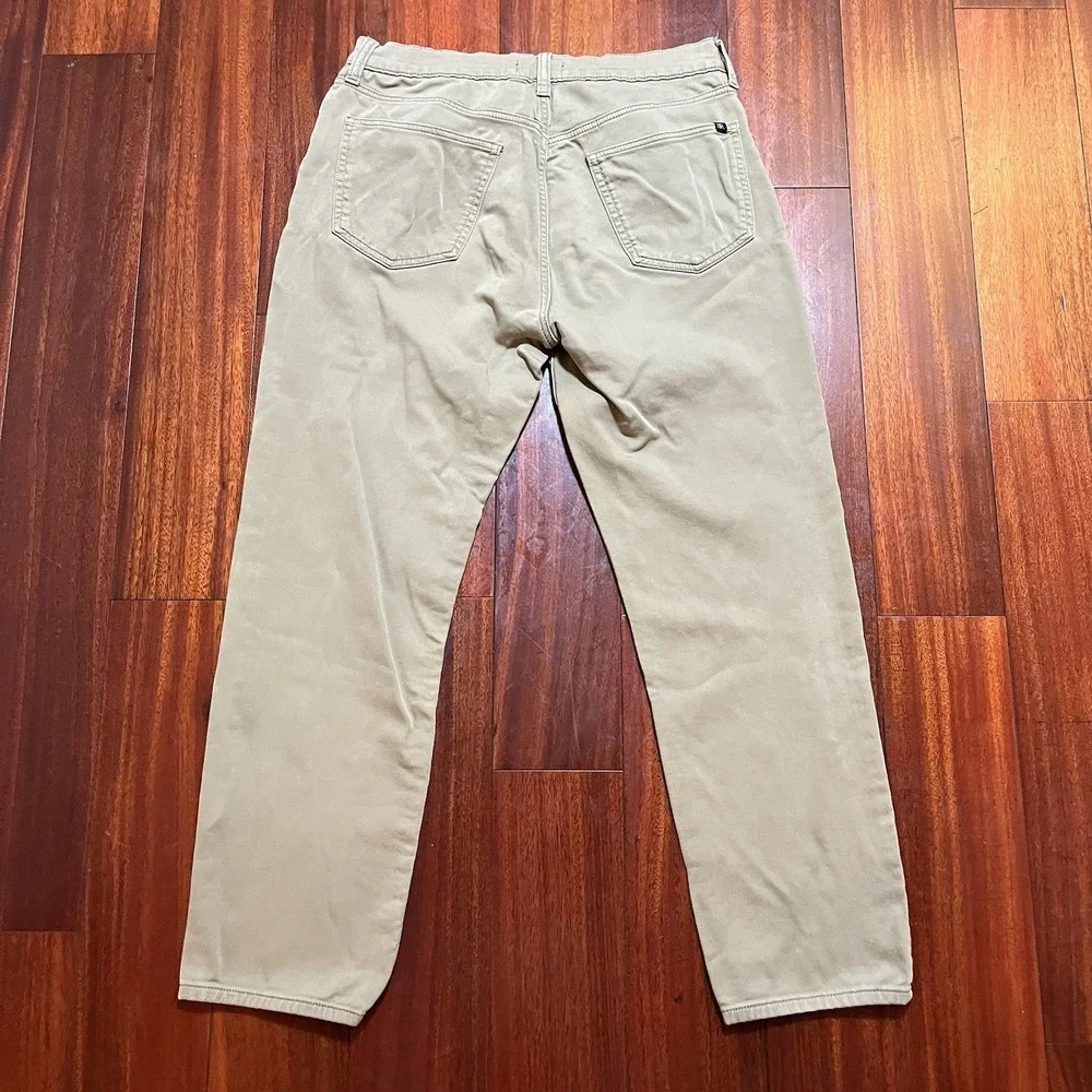 Banana Republic Pants Mens 34x30 Khaki Tan Chino Twill 5-Pocket Stretch 32x28 *